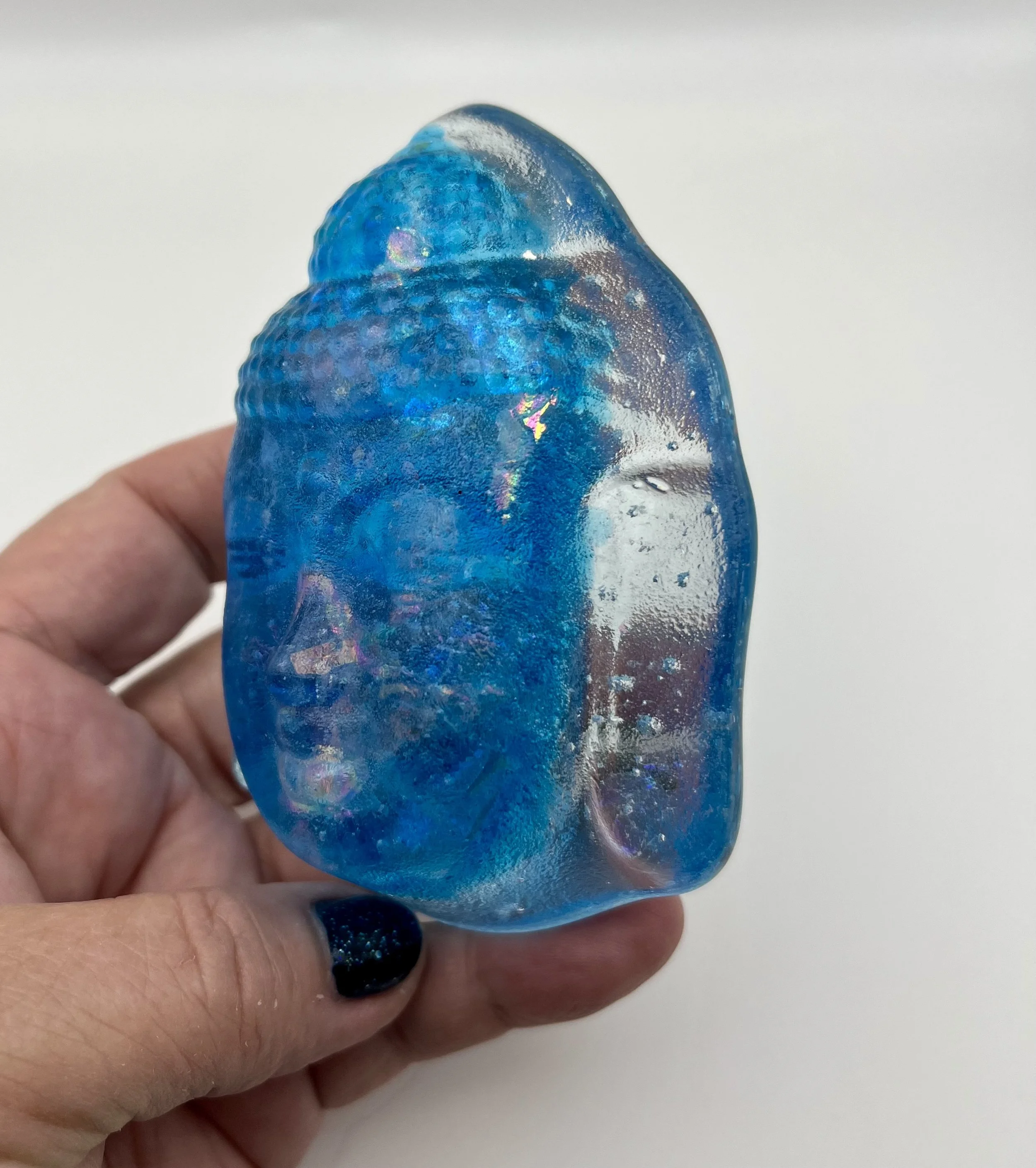 Dichroic Glass Buddha Objet d'Art Keepsake - NFS