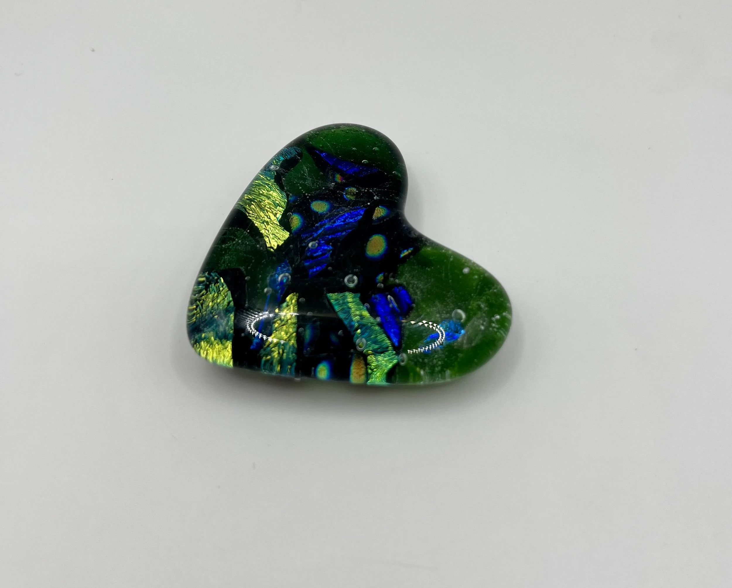 Dichroic Glass Heart Objet d'Art Keepsake #623 - SOLD