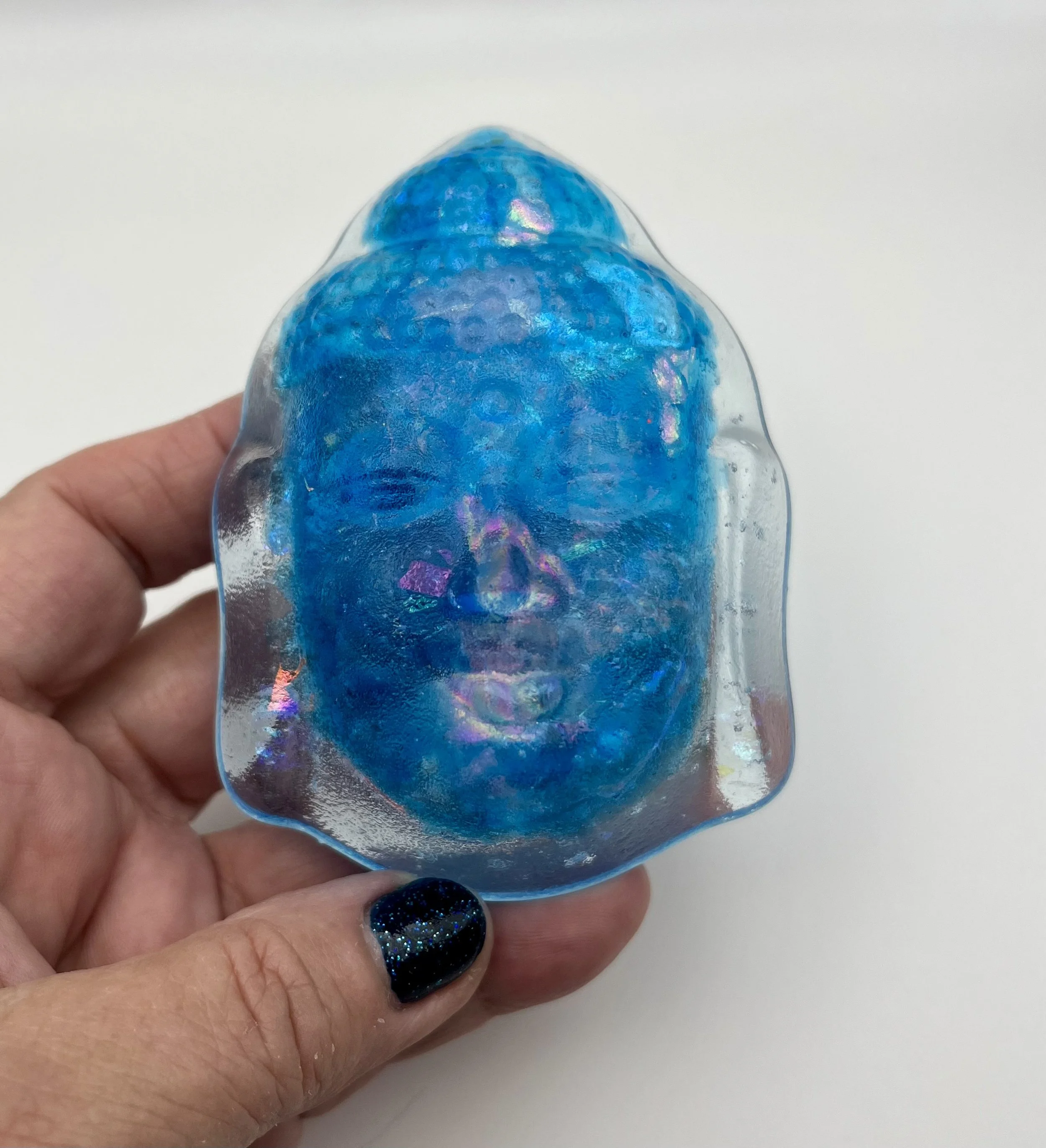 Dichroic Glass Buddha Objet d'Art Keepsake - NFS