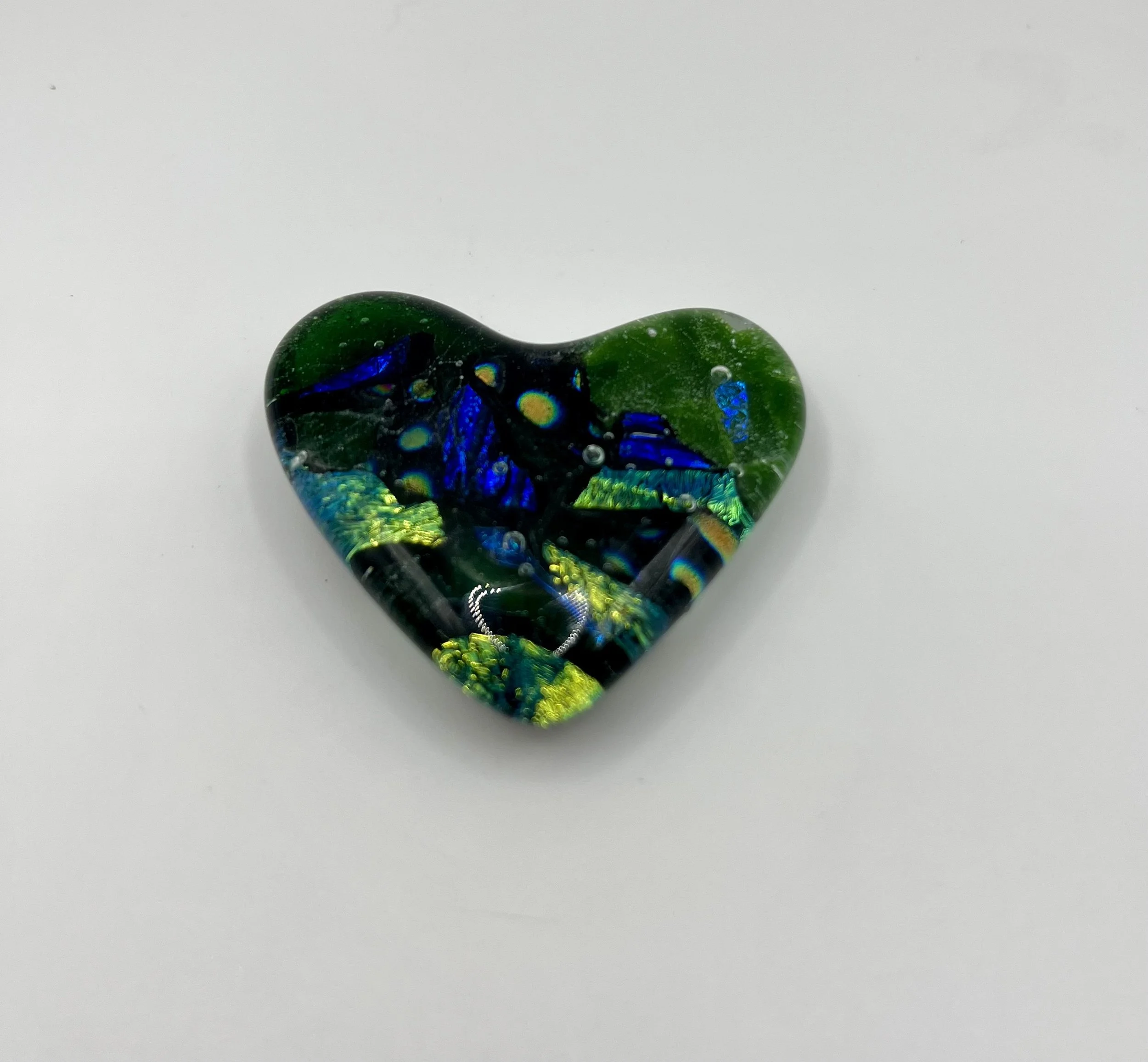 Dichroic Glass Heart Objet d'Art Keepsake #623 - SOLD