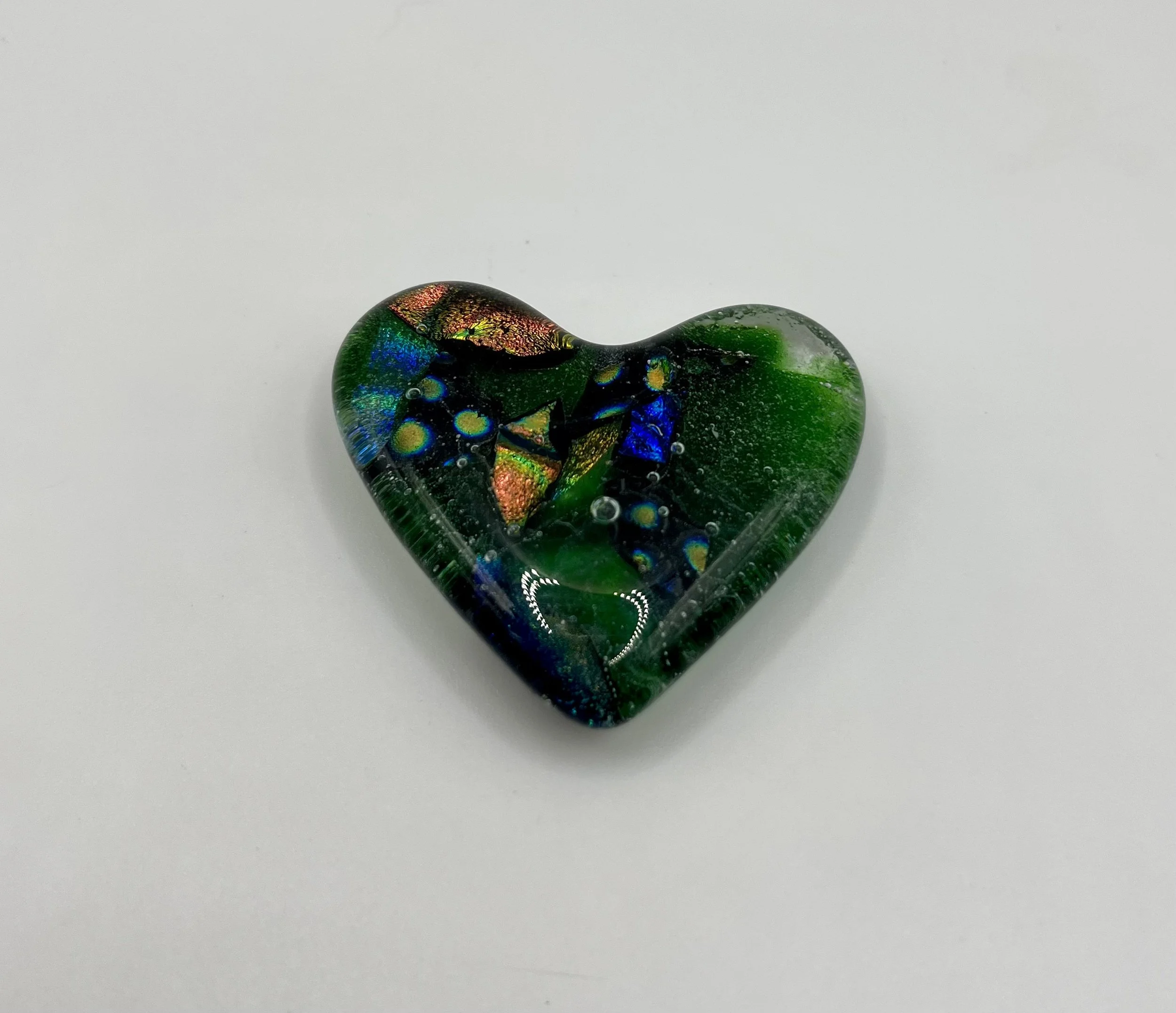 Dichroic Glass Heart Objet d'Art Keepsake #630 - SOLD