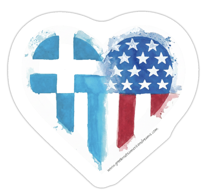 My Greek Roots Vinyl Sticker