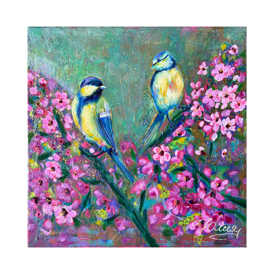 “JOYS OF SPRING”  12inx12in