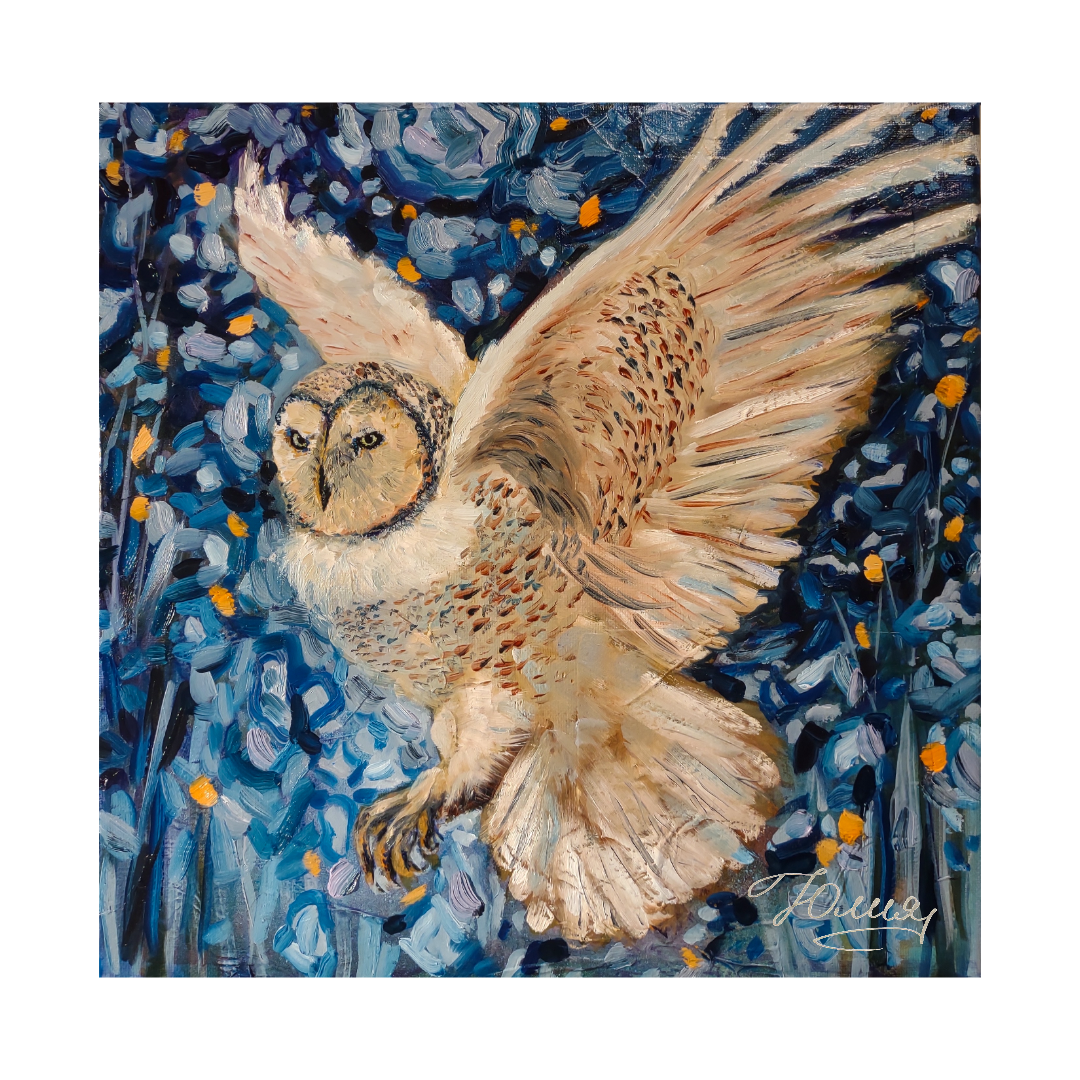“NIGHT GUARDIAN”  12inx12in