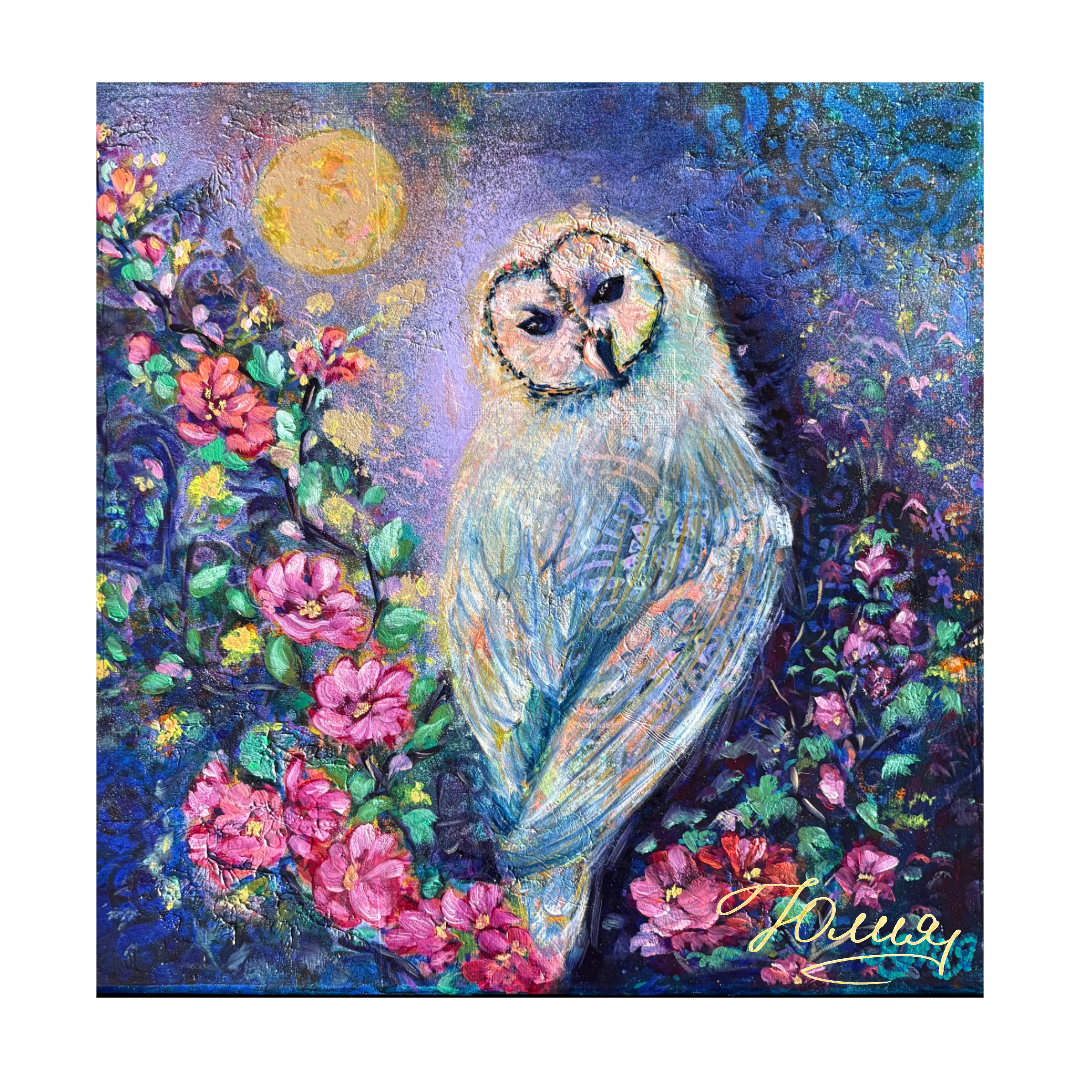 “MOONLIT WHIMSY” 12inx12in