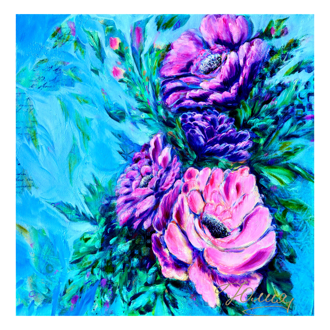 “JOYFUL BRILLIANCE”  18inx18in