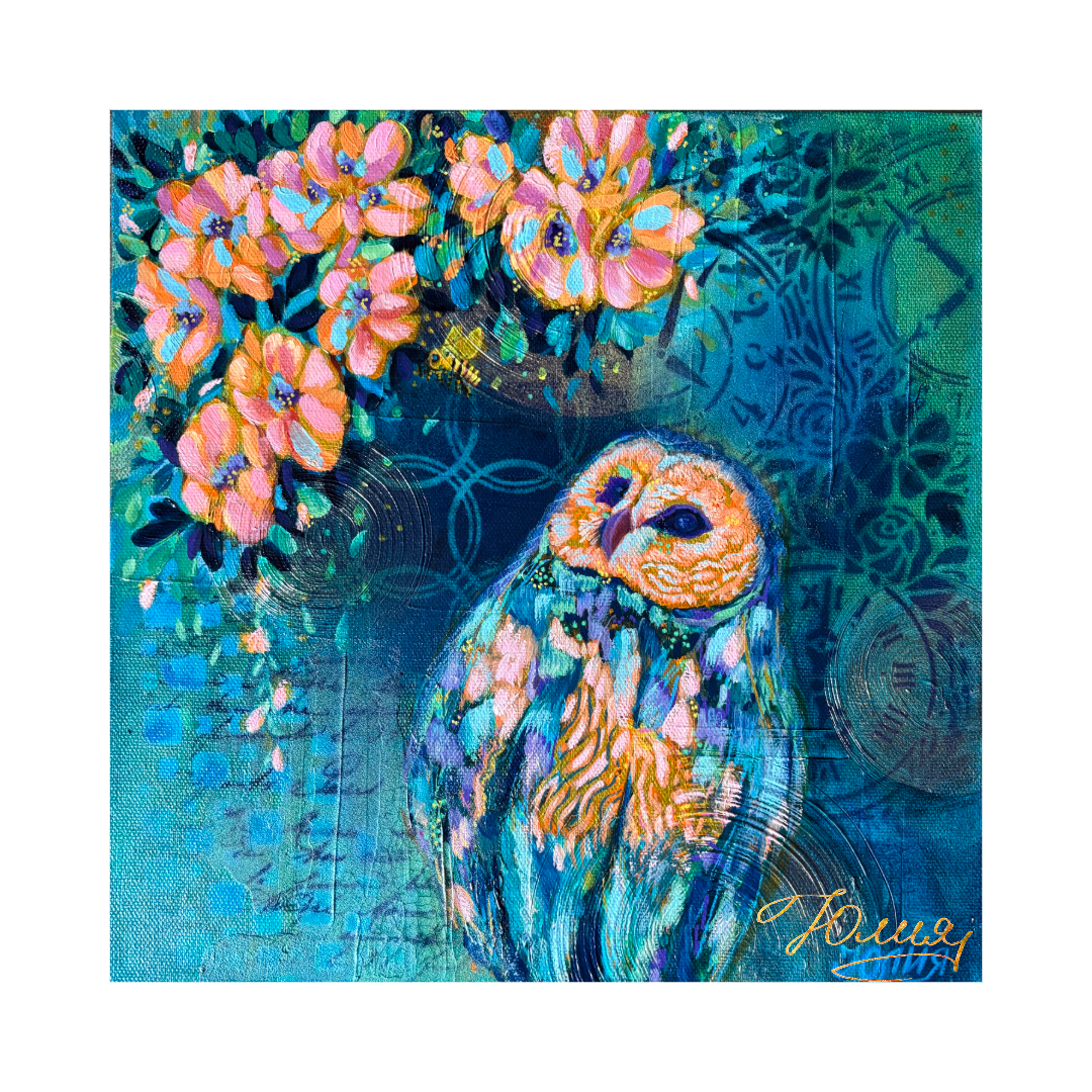 “IN THE GARDEN OF WONDER”  12inx12in