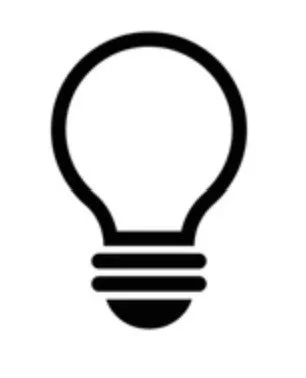 Icon of a light bulb.
