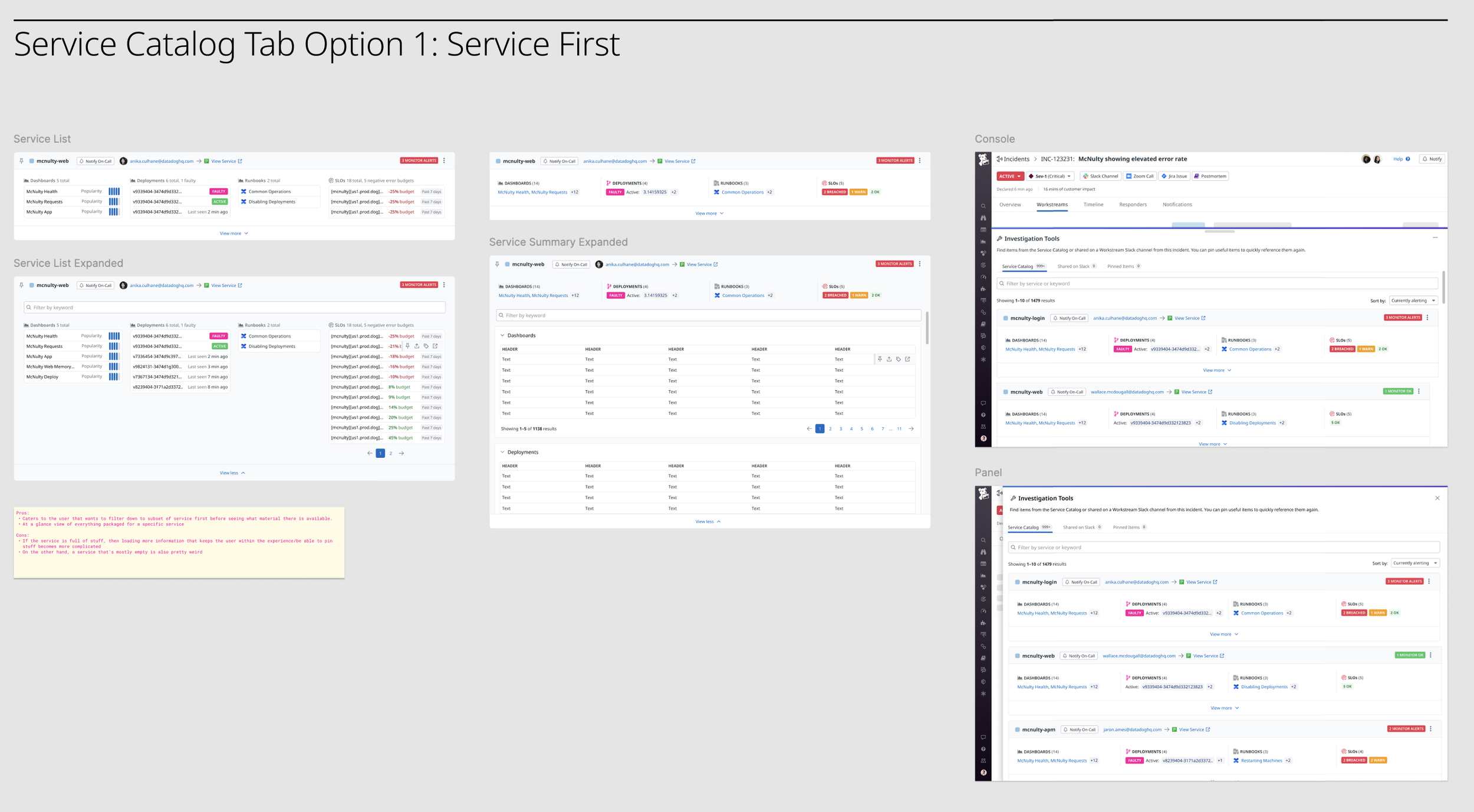Explorations on how to orient investigation objects