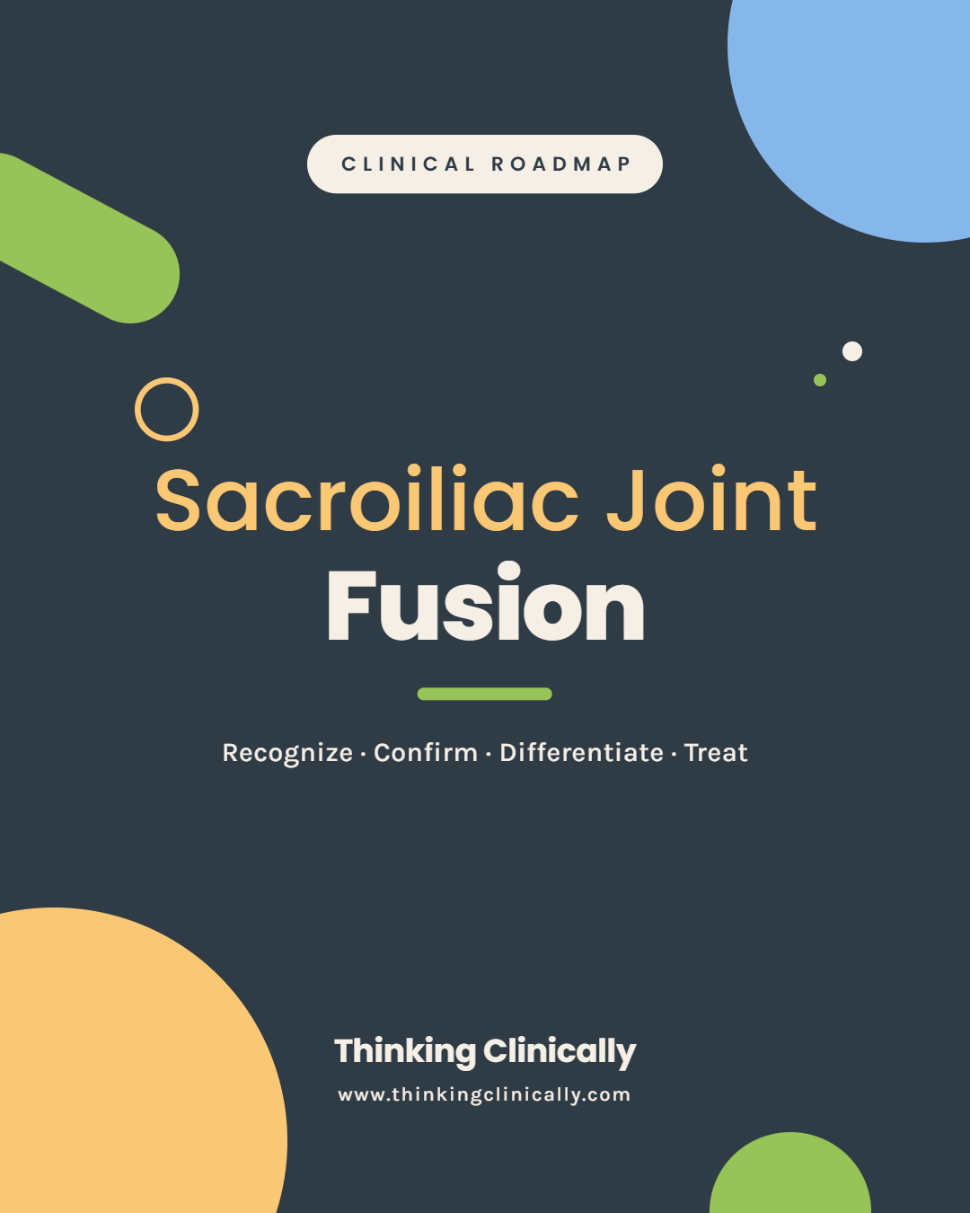 Clinical Roadmap: Sacroiliac Joint Fusion Rehabilitation