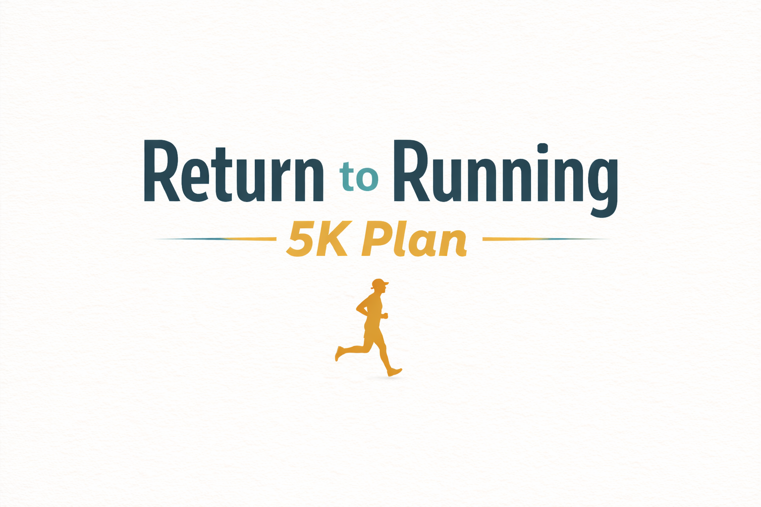 Return to Running 5k Plan
