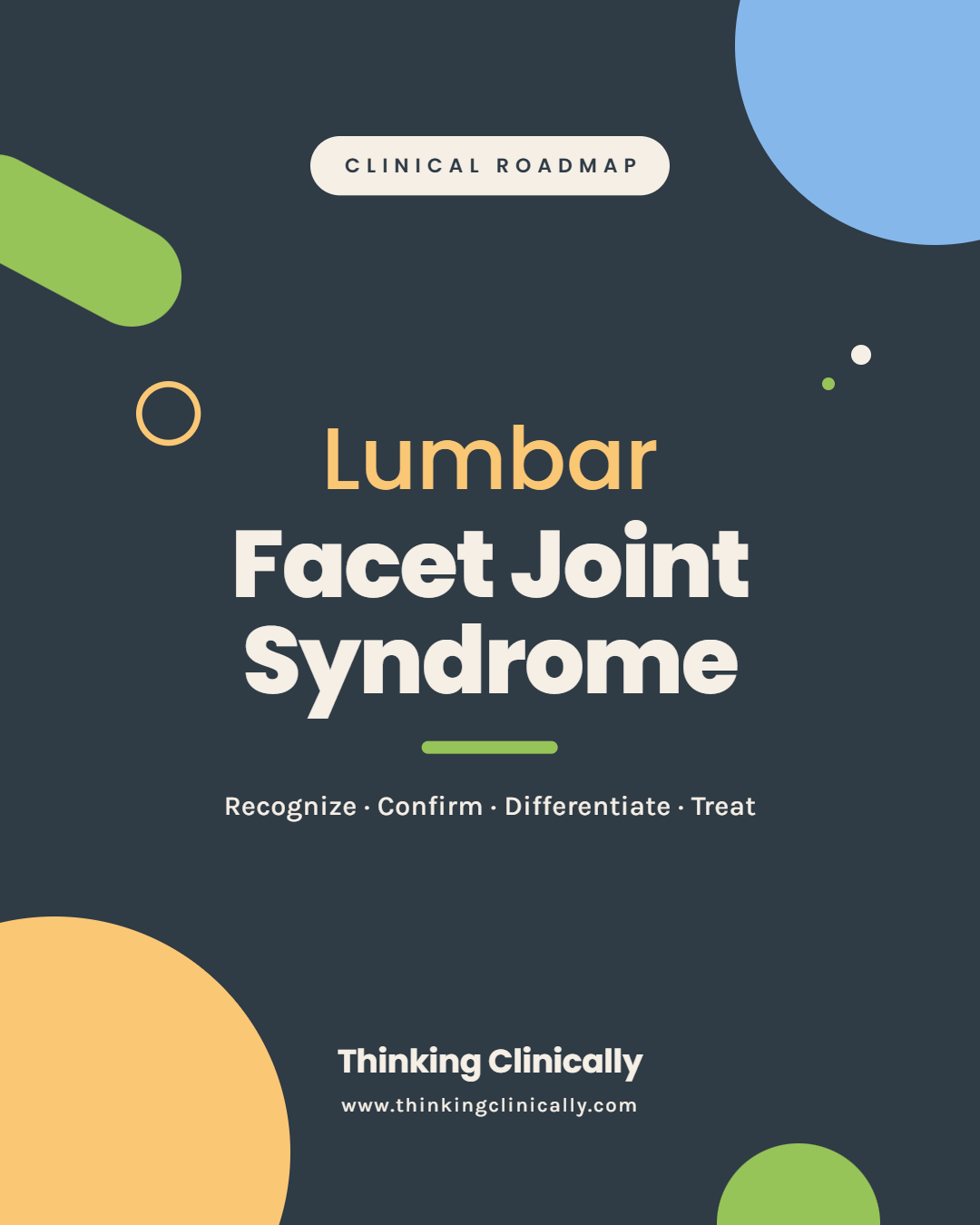 Clinical Roadmap: Lumbar Facet Dysfunction