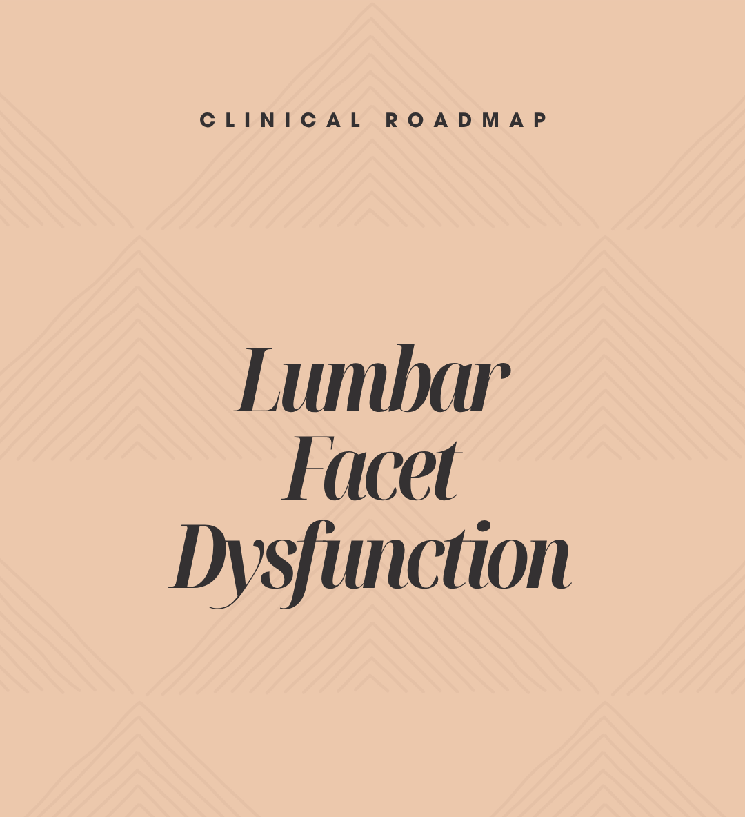 Clinical Roadmap: Recognizing Lumbar Facet Dysfunction