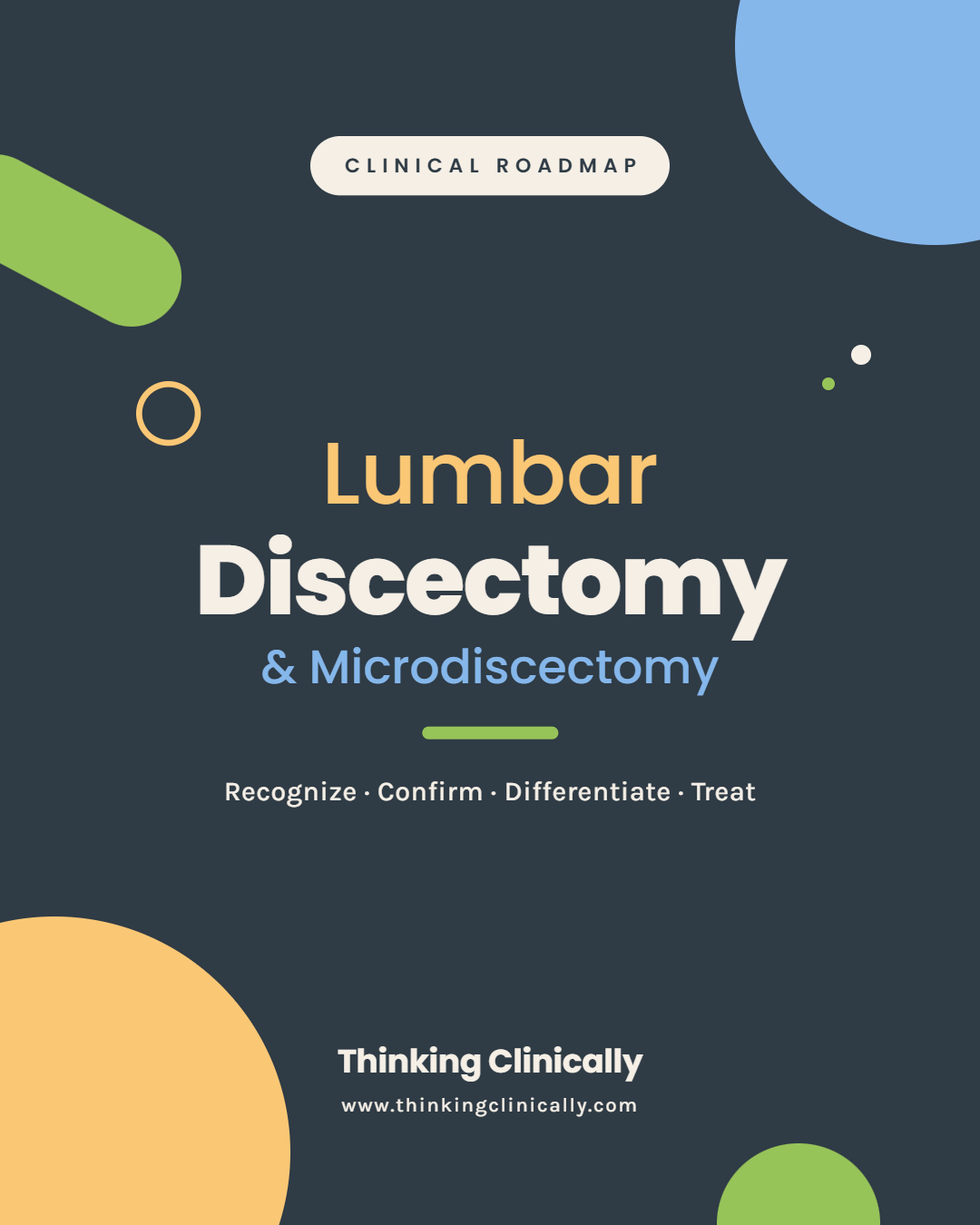 Clinical Roadmap: Lumbar Microdiscectomy Rehabilitation