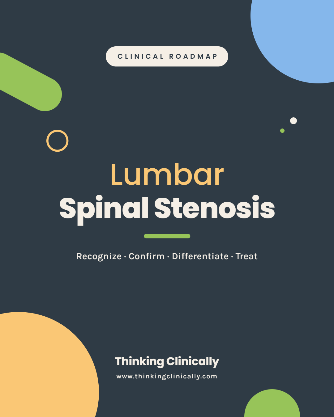 Clinical Roadmap: Lumbar Spinal Stenosis