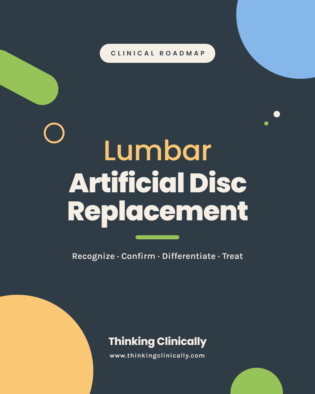 Clinical Roadmap: Lumbar Artificial Disc Replacement