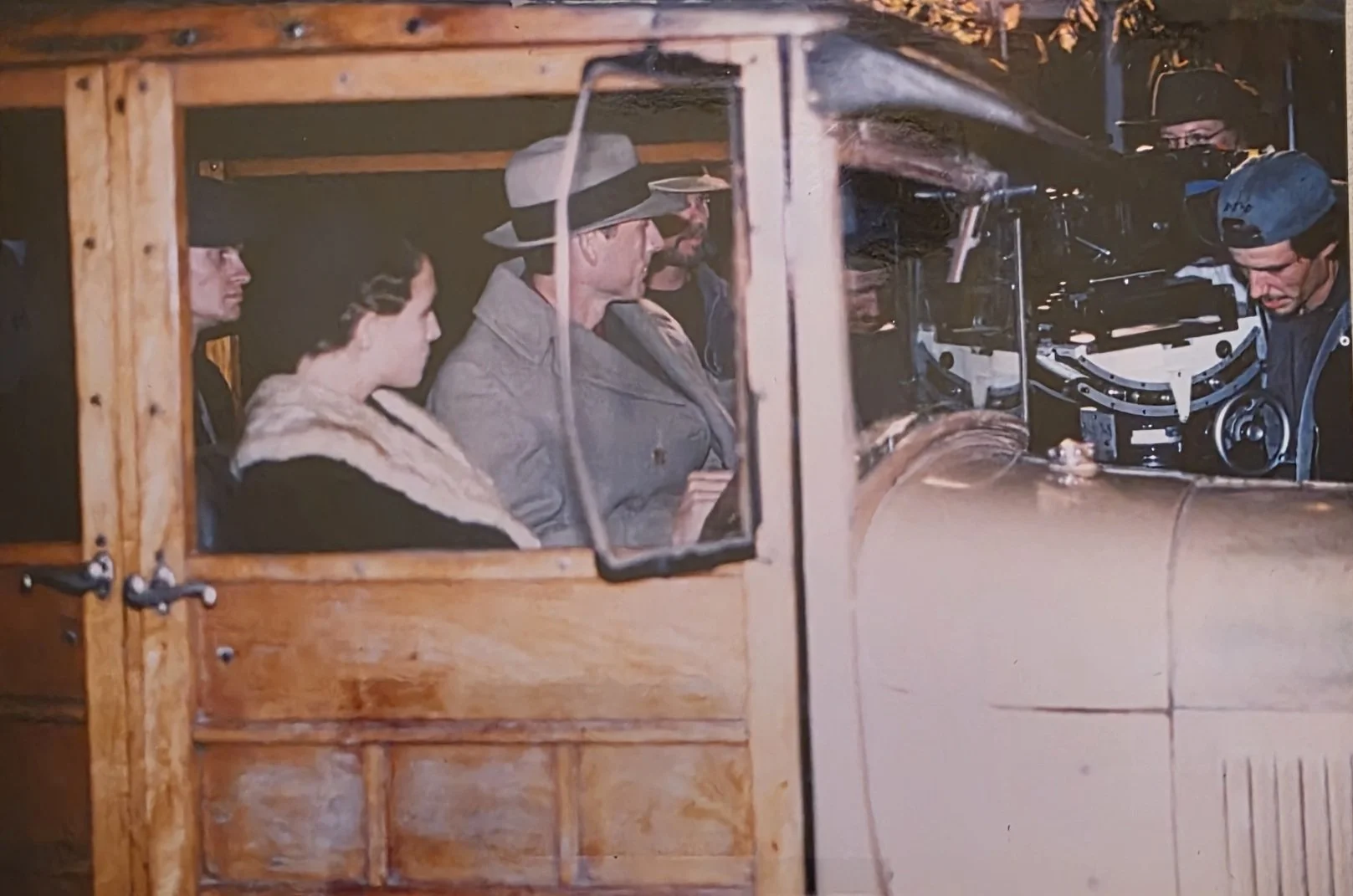 Anthony A. Snow as the infamous out-law Clyde Barrow on the set of Bonnie & Clyde.
