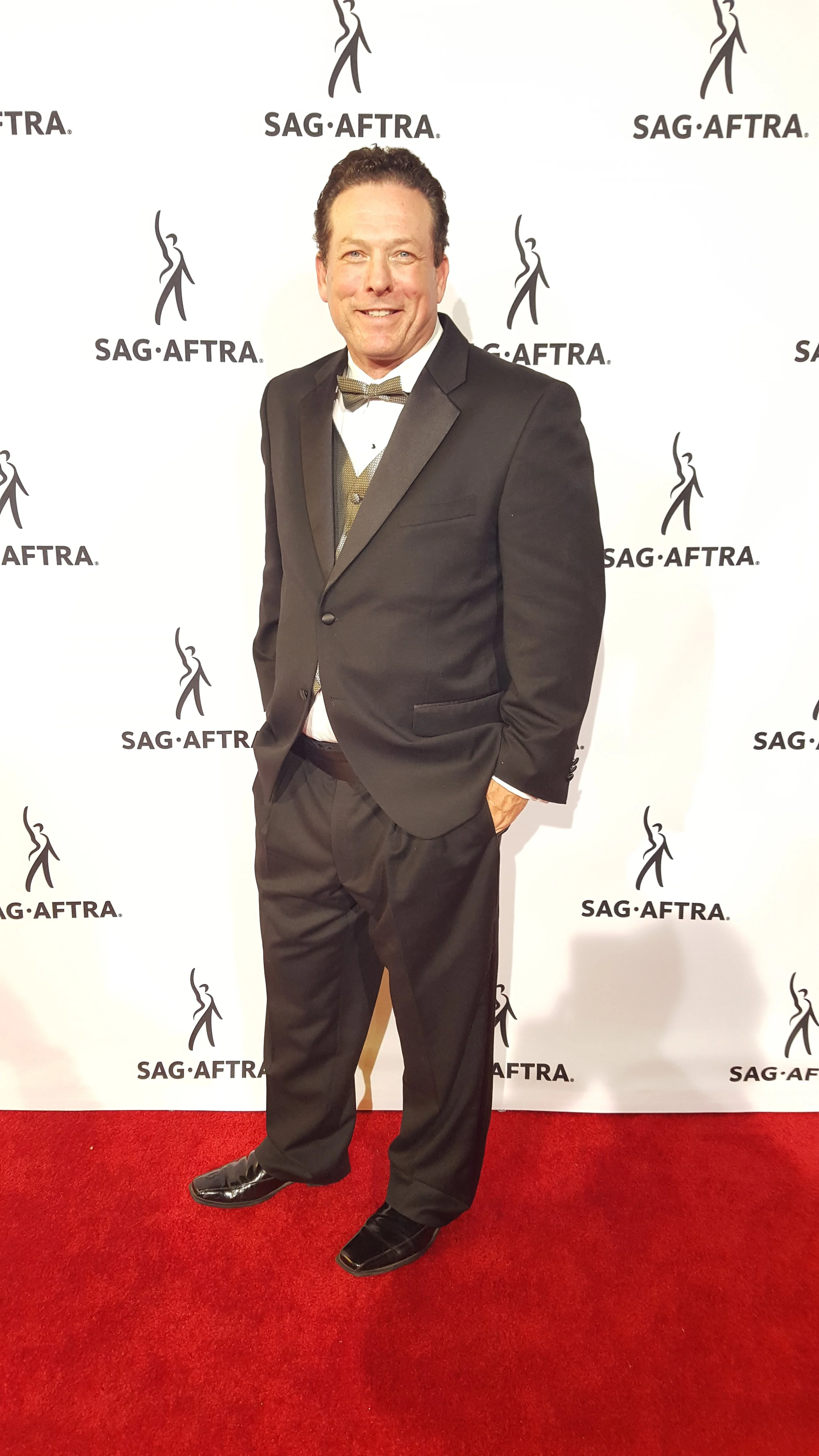 Anthony A. Snow on the Red Capet at Warner Brothers Studio.