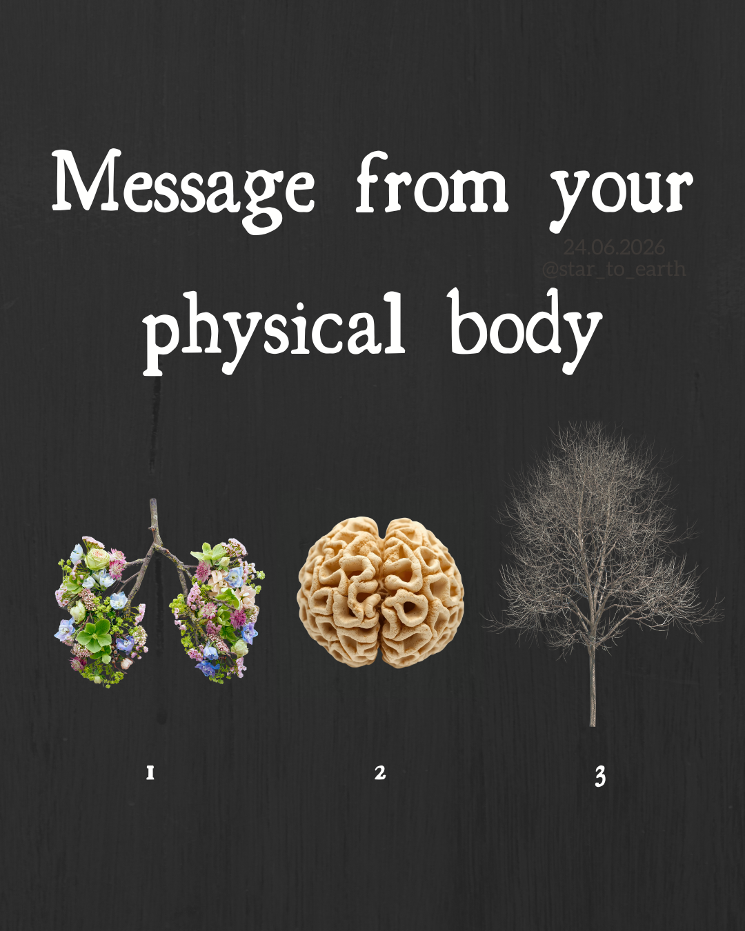 Message from your physical body
