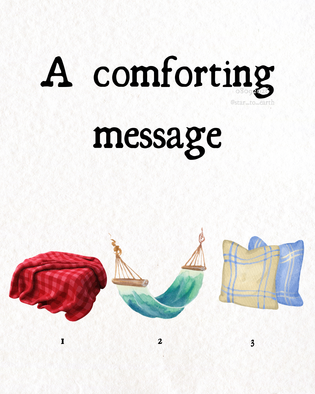 A comforting message