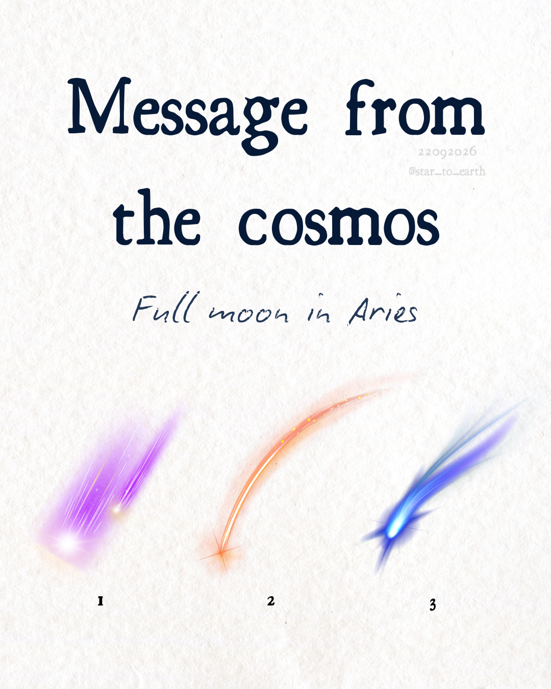 Message from the cosmos - Full moon in Aries