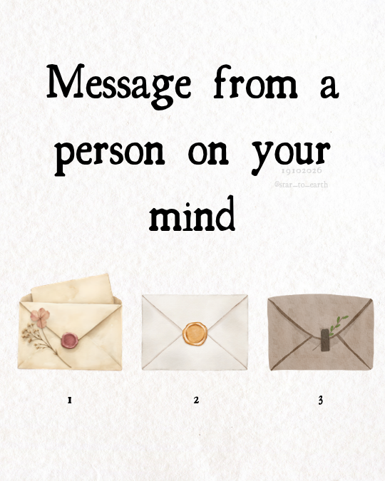 Message from a person on your mind