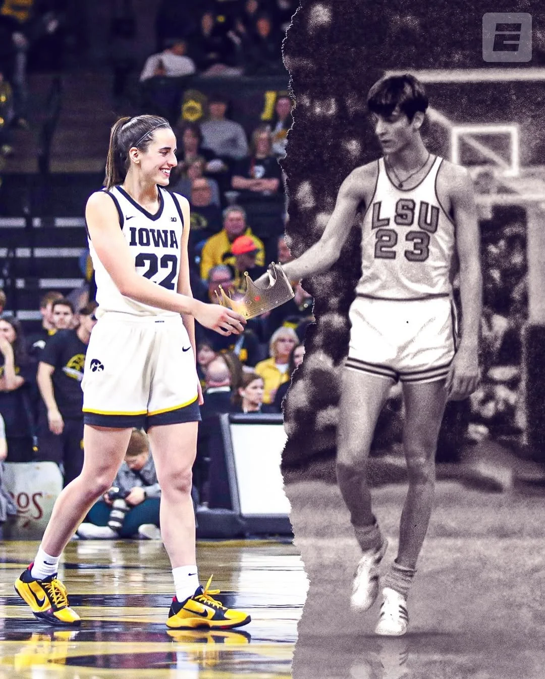 Worked with my co-worker Rachel and a graphic designer to ideate this custom for Caitlin Clark passing Pete Maravich for most career points in Division I history.