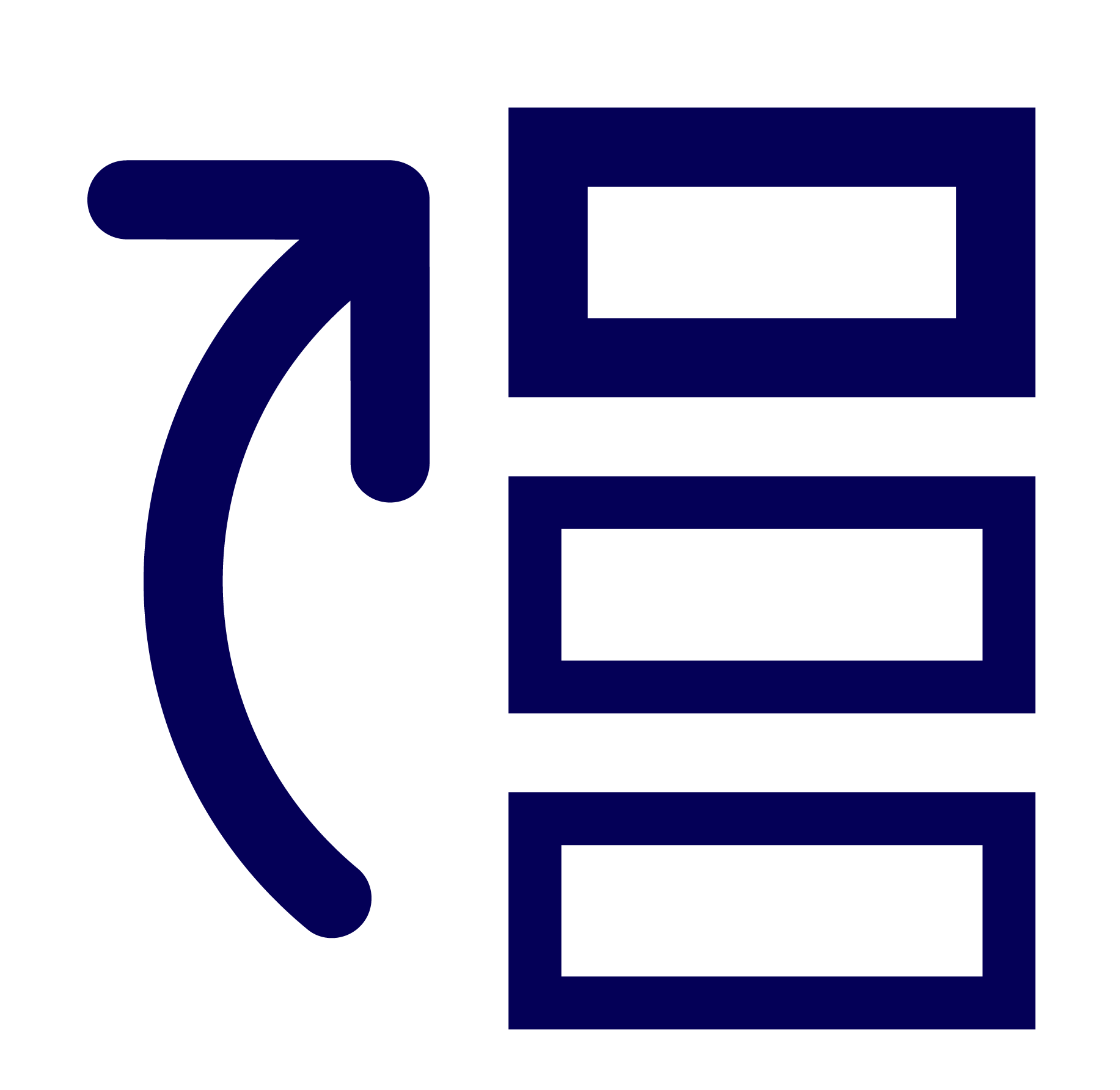 Ein stilisiertes blaues Hefer-Symbol auf schwarzem Hintergrund.