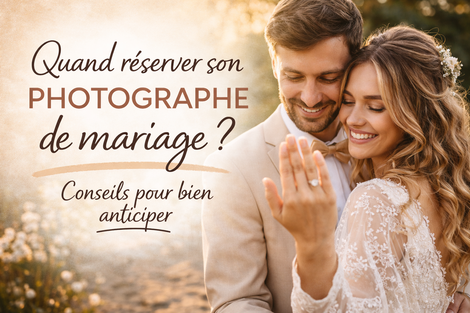 Quand réserver son photographe de mariage ?