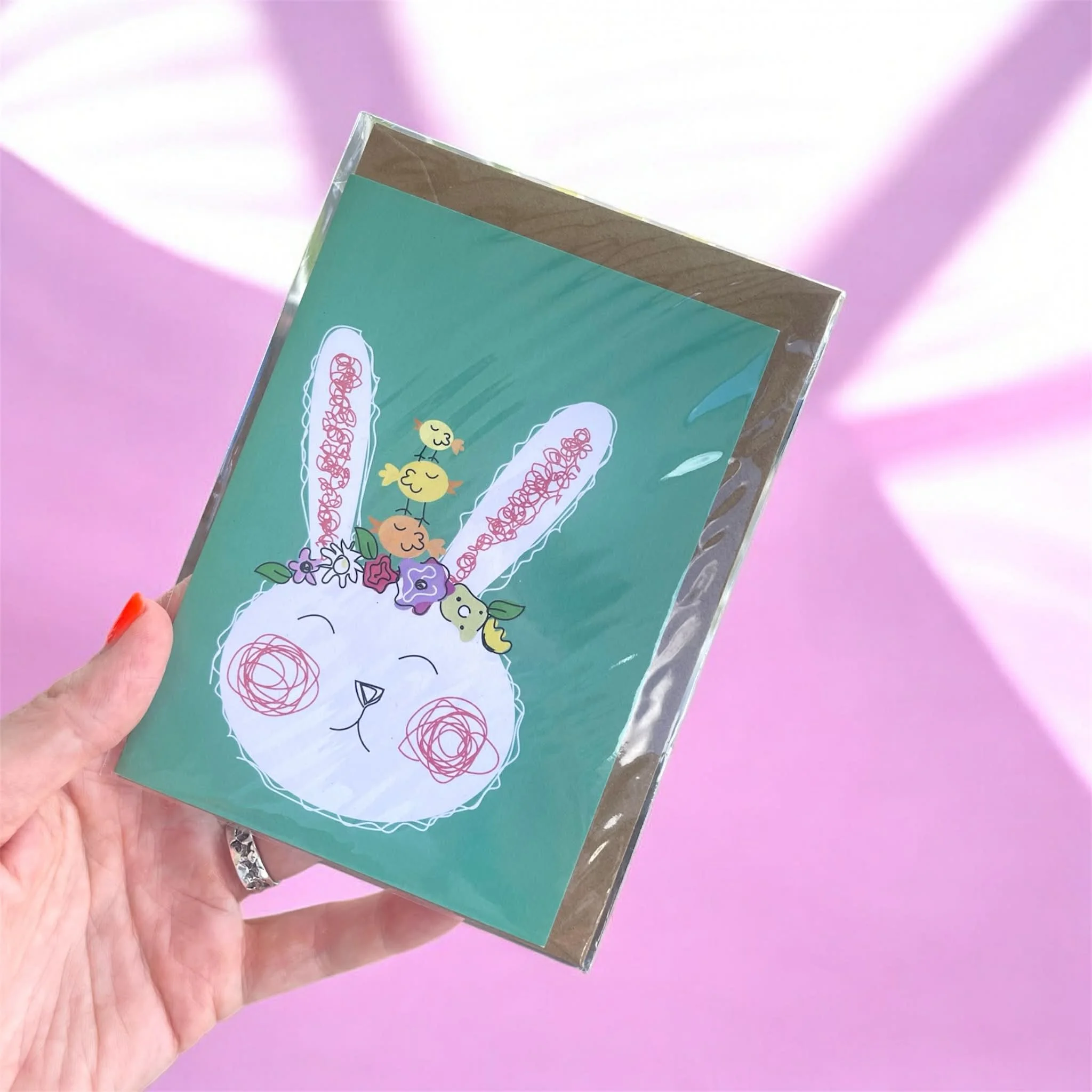 Easter bunny & chicks