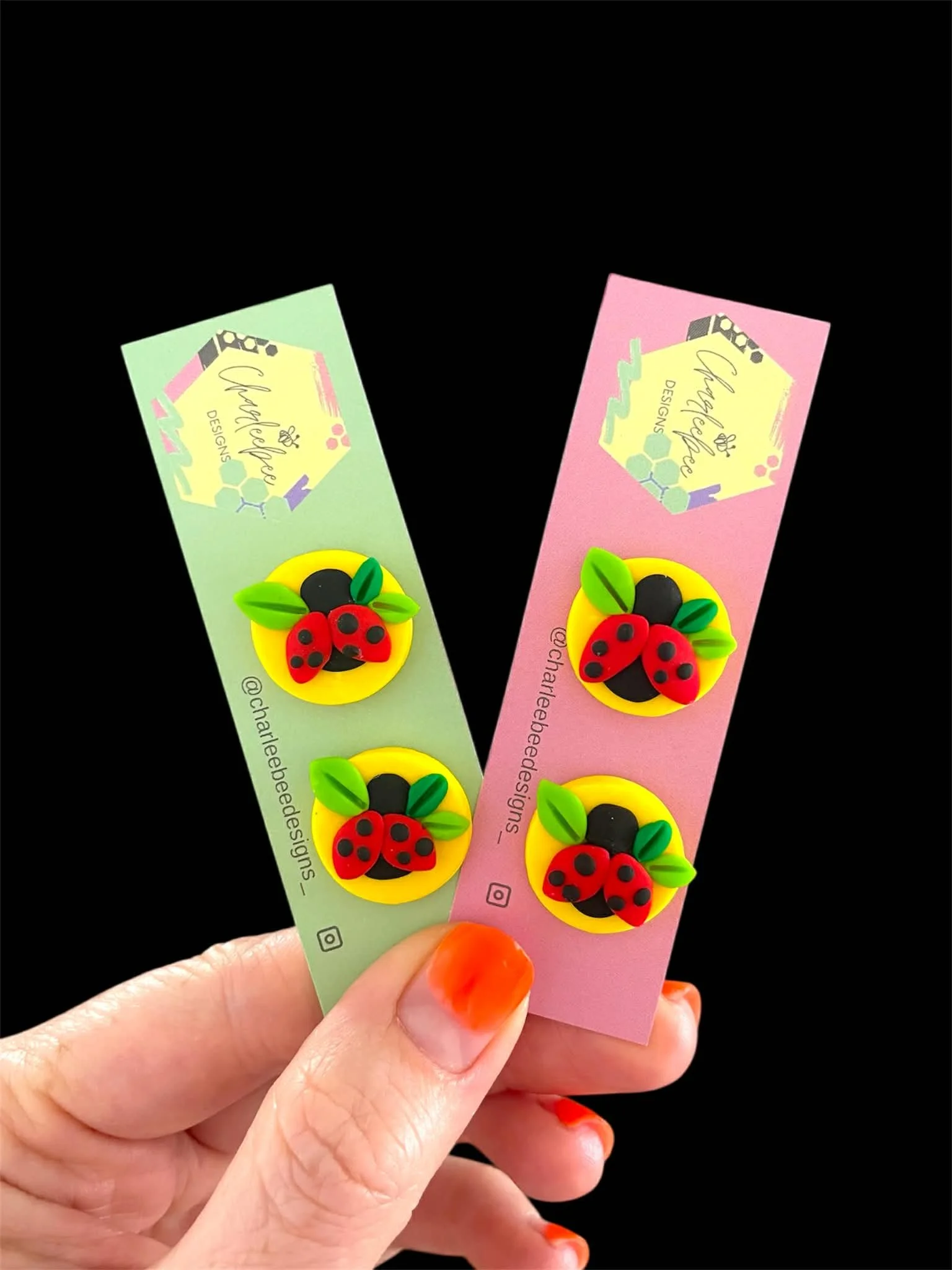 Spring stud collection- The ladybug