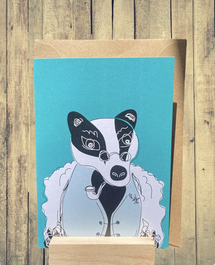 Badger of the Devonshire countryside