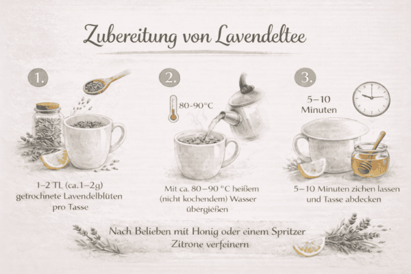 Stressreduktion durch Lavendeltee