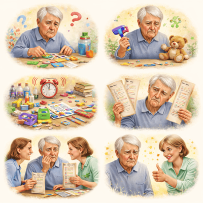 Welche Stolperfallen gibt es bei der Auswahl von Aktivitäten für demenzkranke Männer bei leichter Demenz