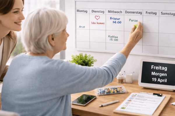 Kalender zur Orientierung bei leichter Demenz