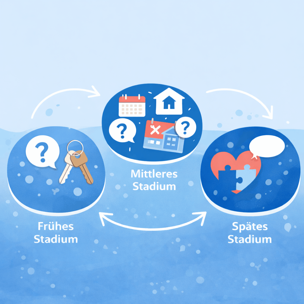 Demenzstadien: Die 3 Phasen im Verlauf der Demenz und was sich wirklich ändert