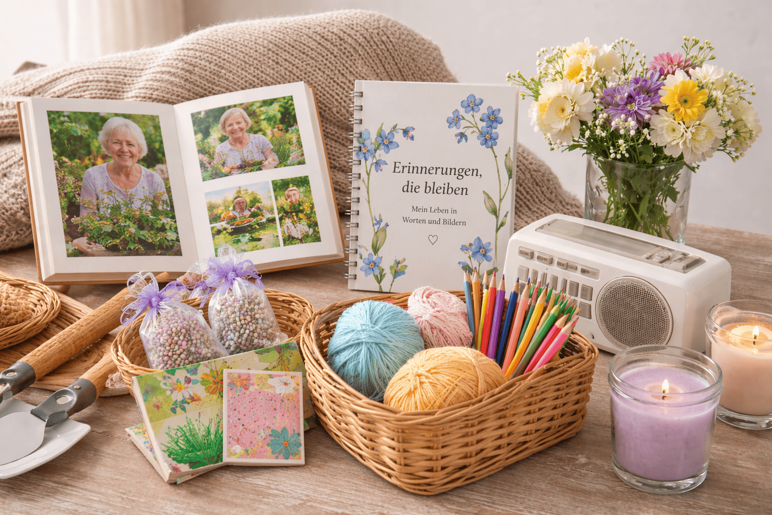 Geschenkideen für Frauen mit mittlerer Demenz