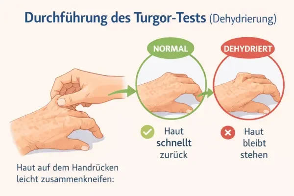 Infografik Turgor-Test