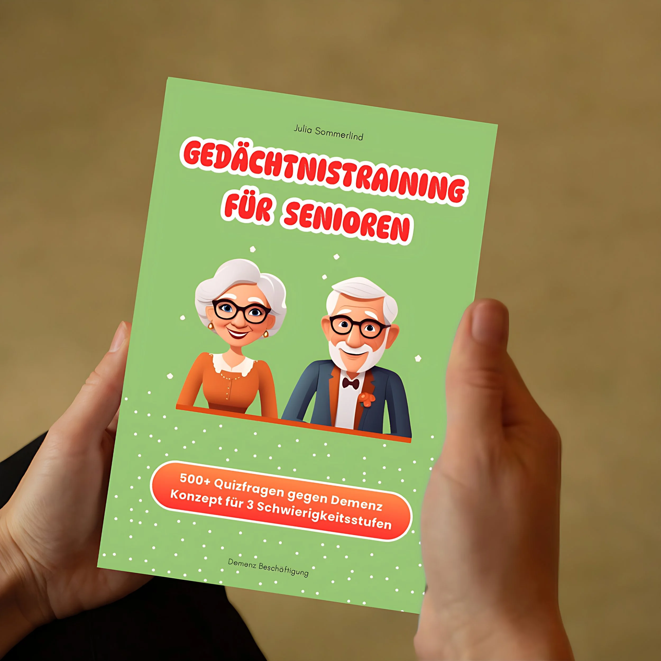 Gedächtnistraining für Senioren mit Demenz in 3 Schwierigkeitsstufen
