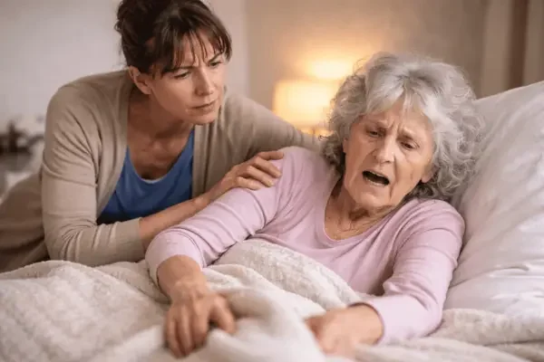 Unruhige Demenzpatientin