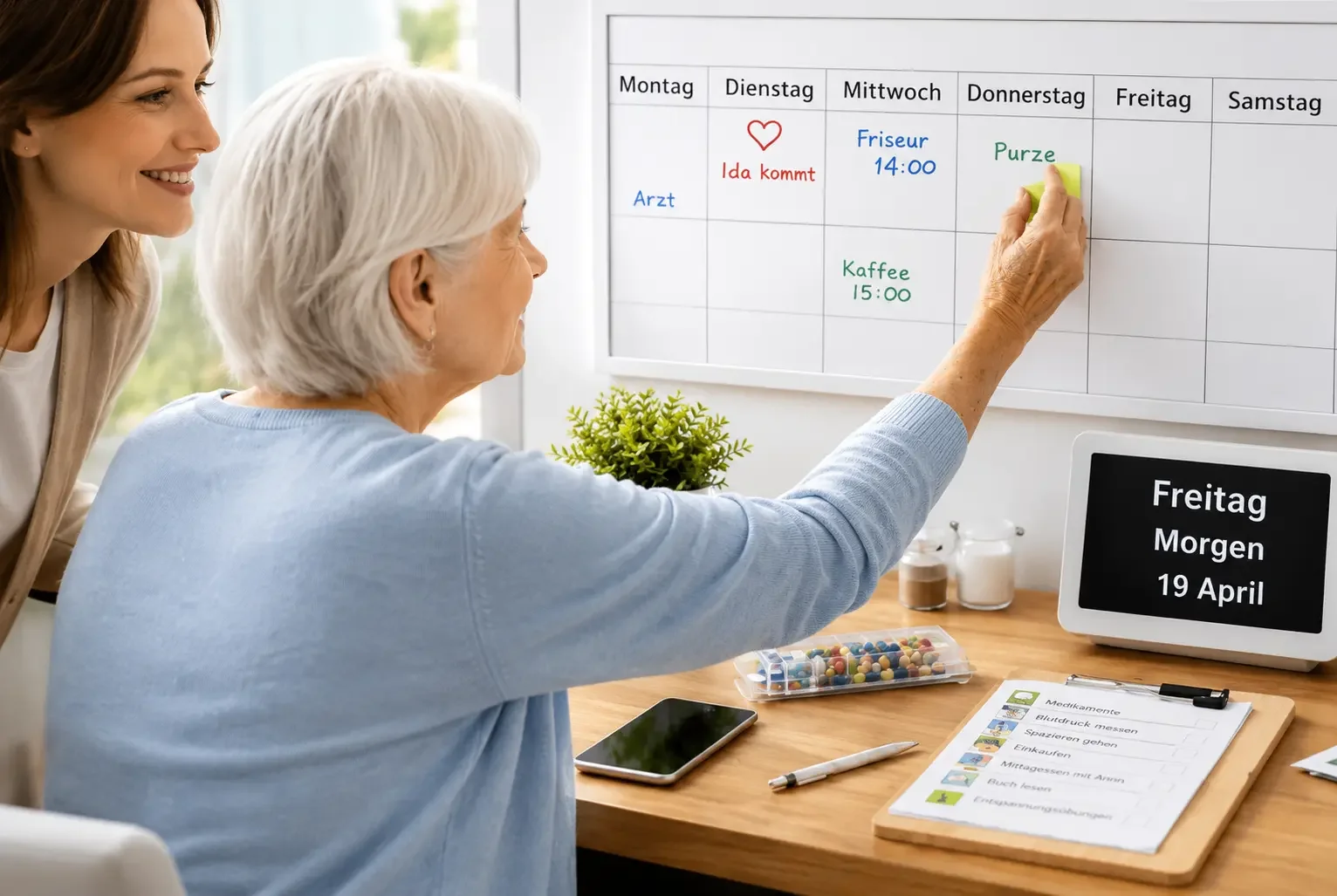 Wandkalender bei Demenz