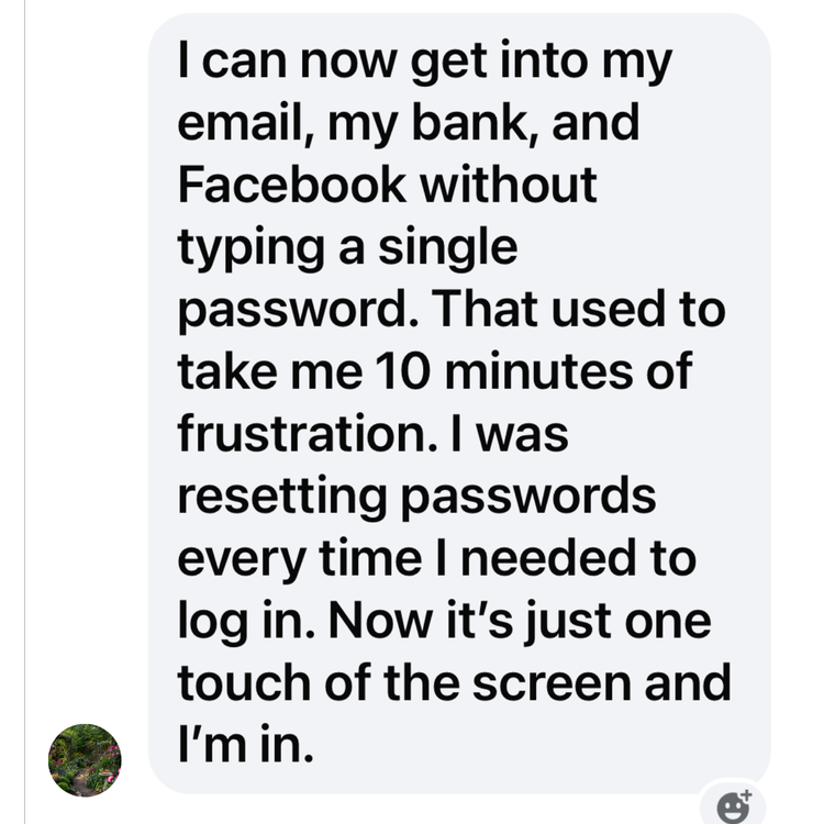 A buyer used to hand her phone to her granddaughter and now logs in herself