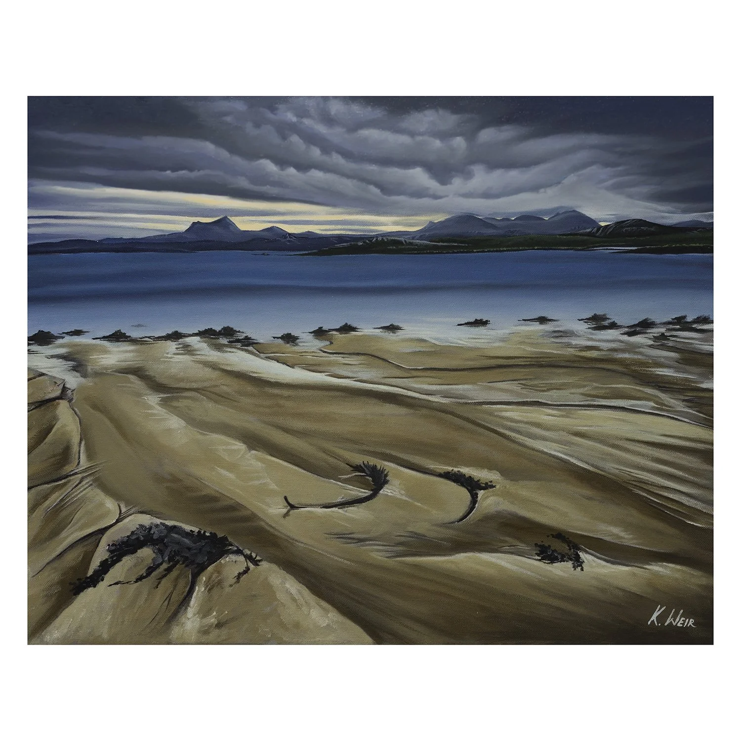 'Mellon Udrigle', Wester Ross, 50x40cm oil on stretched canvas (framed)