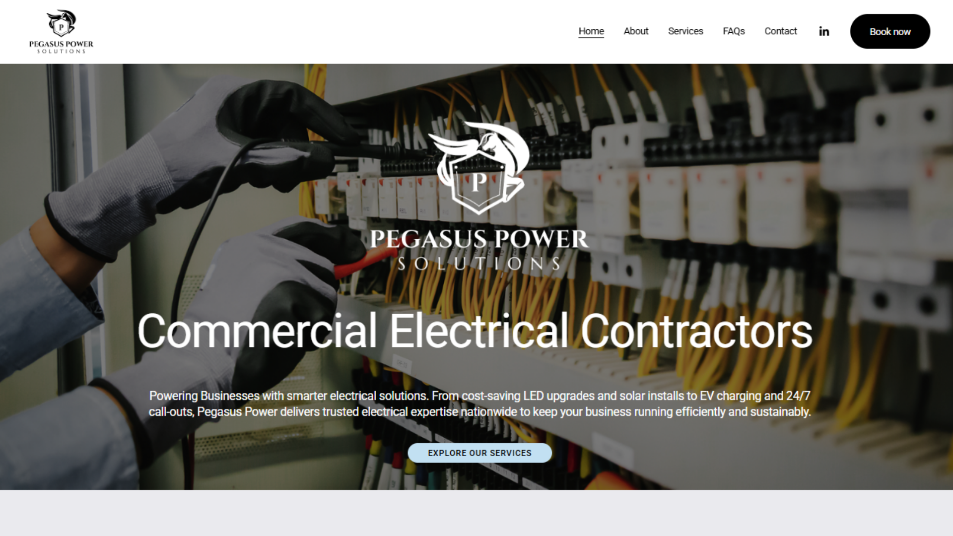 Website Build &amp; Social Media Support for Pegasus Power Solutions