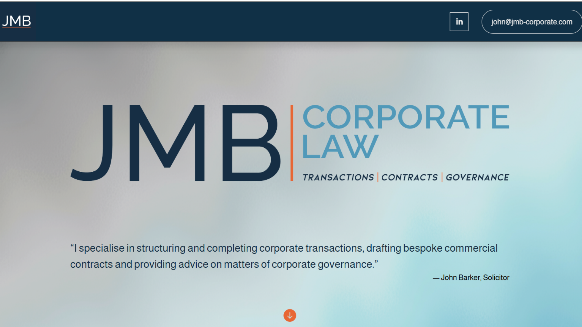 Website Build and Logo Design for JMB Corporate Law