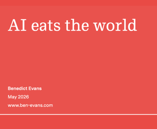 AI eats the world (May 2026)