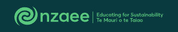 NZAAE logo with the text 'Educating for Sustainability' in English and Māori.