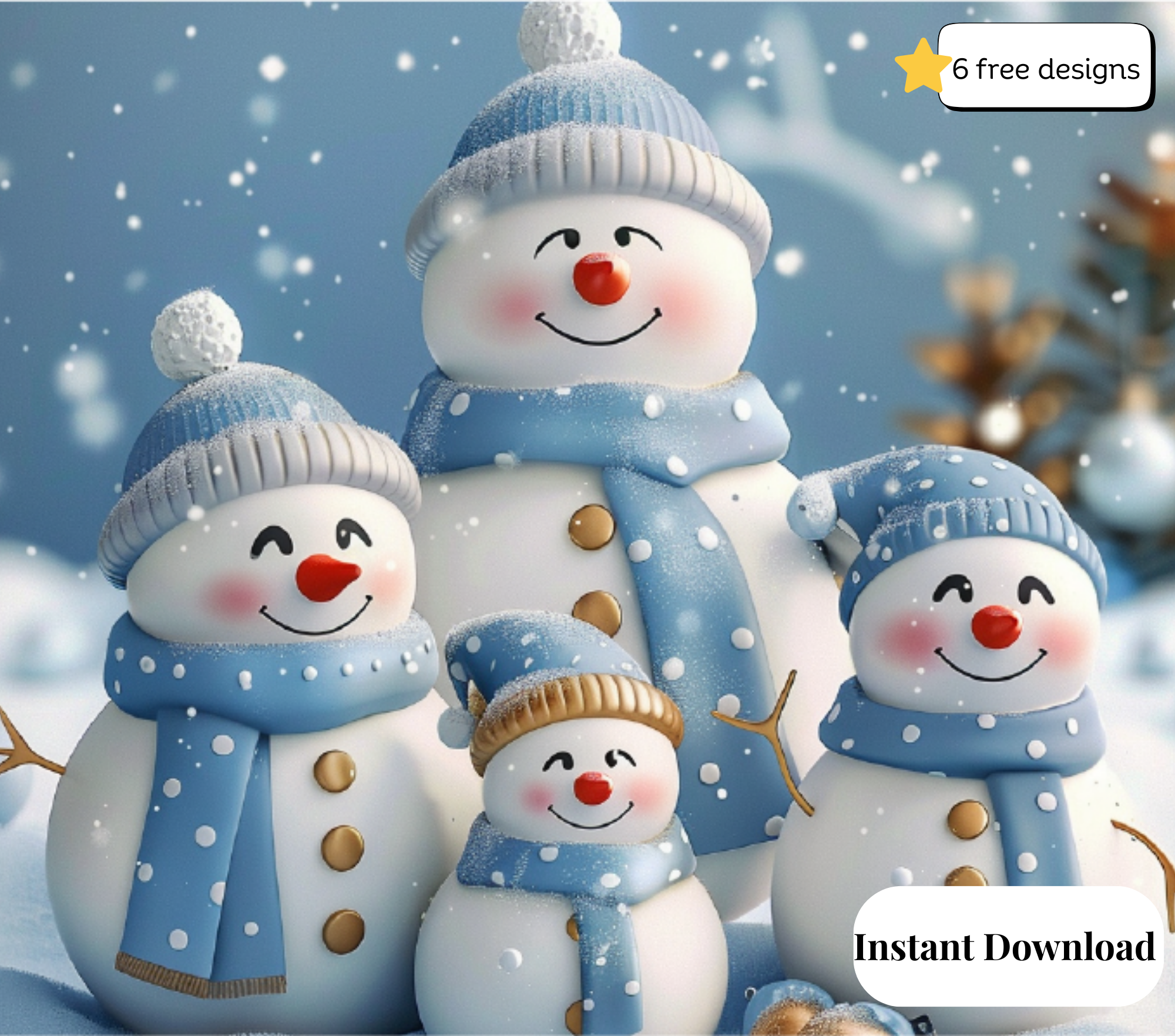 Snowman 20oz. Skinny Tumbler Sublimation Design Digital downloadable PNG