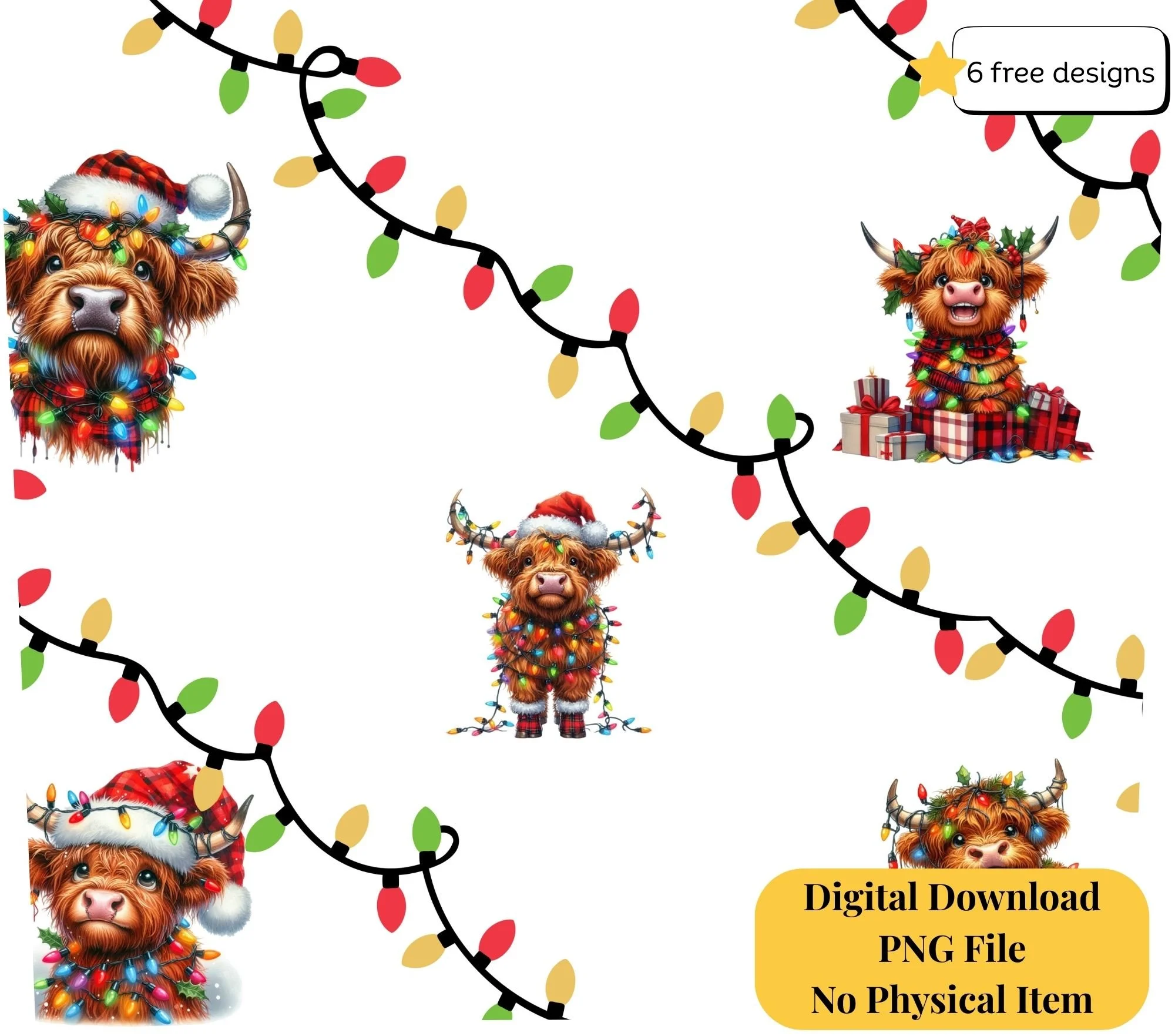 Highland cow 20oz. Skinny Tumbler Sublimation Design Digital downloadable PNG