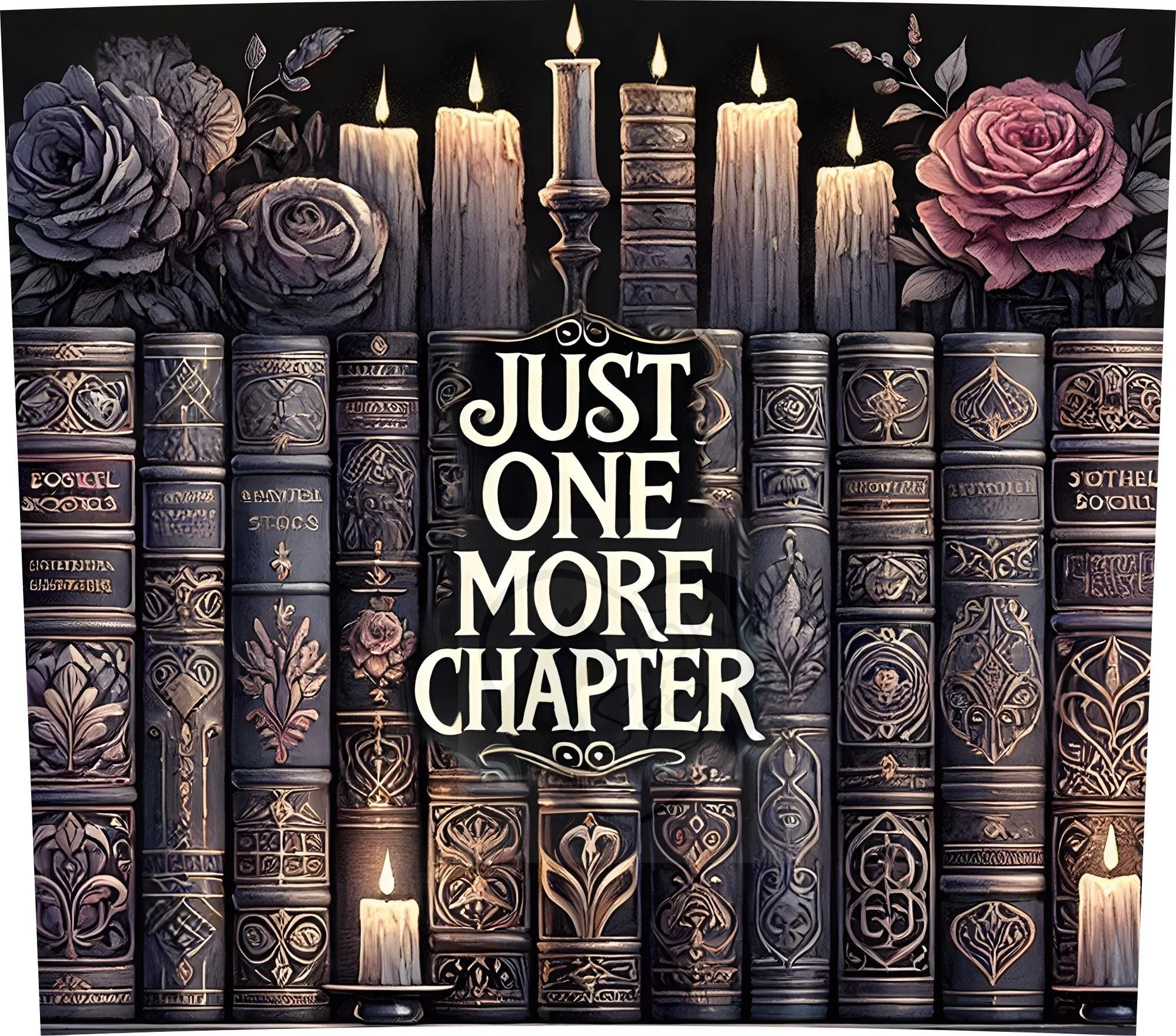 Book 20oz. Skinny Tumbler Sublimation Design Digital downloadable PNG